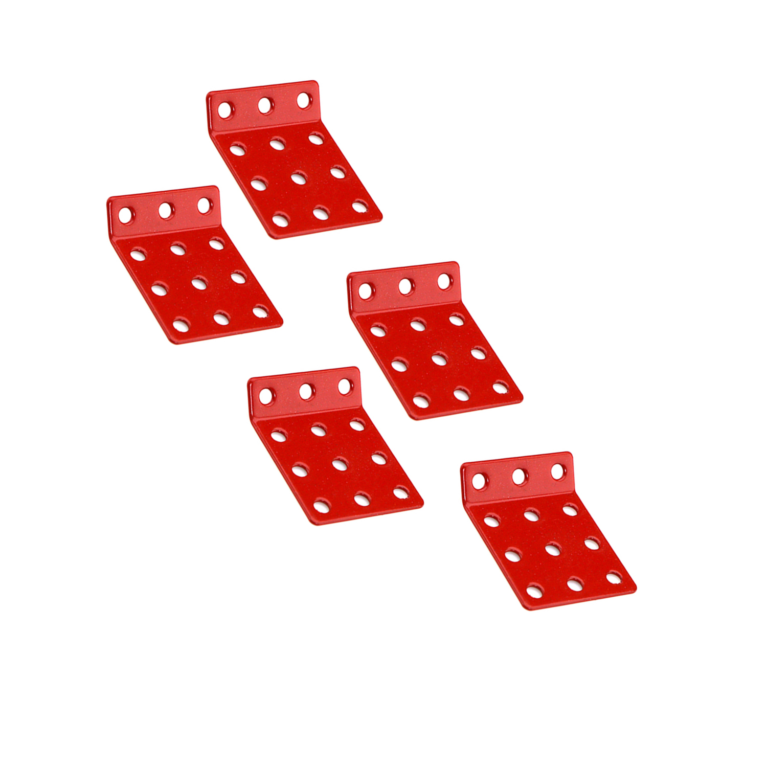 سازه رباتیک مدل صفحه 3×4 با خم 45 درجه فلزی رنگی بسته 5 عددی