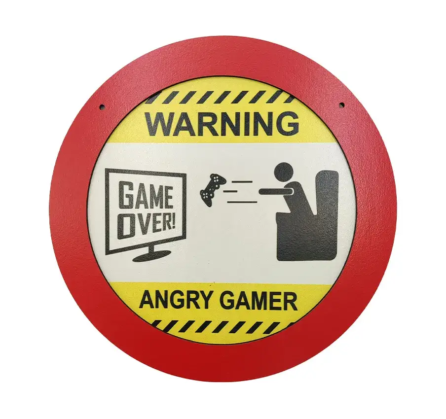 تابلو بلک لایت طرح سونیک ANGRY GAMER
