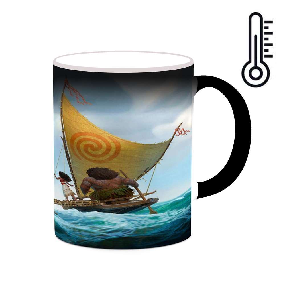 ماگ حرارتی کاکتی طرح کارتون Moana مدل mgh22905