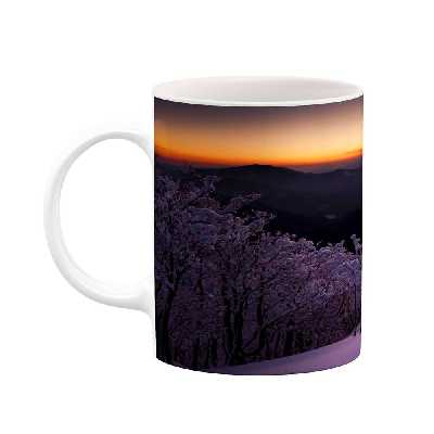 ماگ کاکتی طرح منظره برفی مدل mgs14958