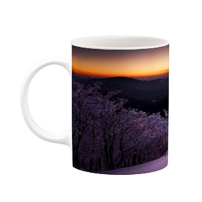 ماگ کاکتی طرح منظره برفی مدل mgs14958