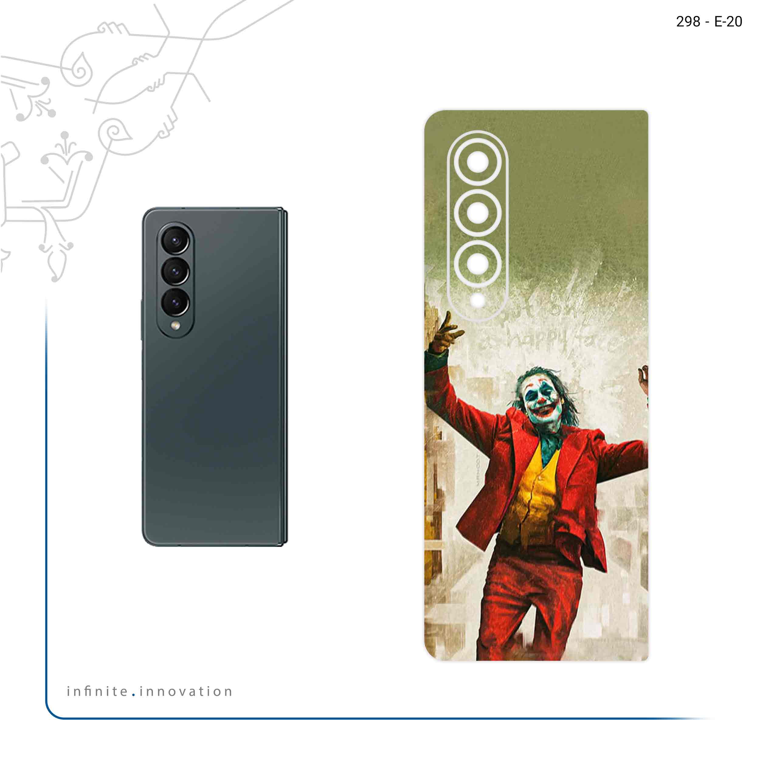 برچسب پوششی ماهوت مدل Joker مناسب برای گوشی موبایل سامسونگ Galaxy Z Fold4