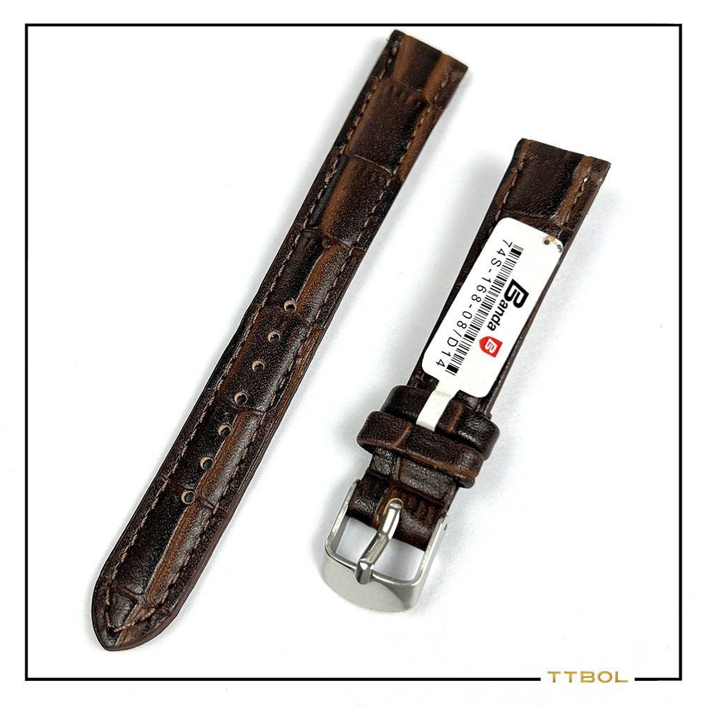 بند چرم ساعت مچی سایز 16 کد 8543