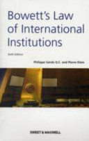 خرید و دانلود نسخه کامل کتاب Bowett's Law of International Institutions - Pdf
