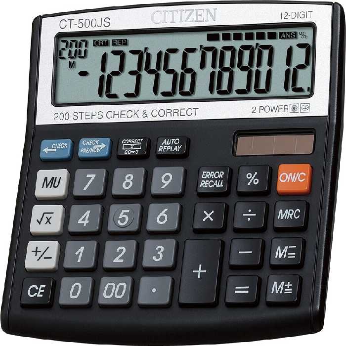 ماشین حساب برند سیتیزن مدل CT-500JS