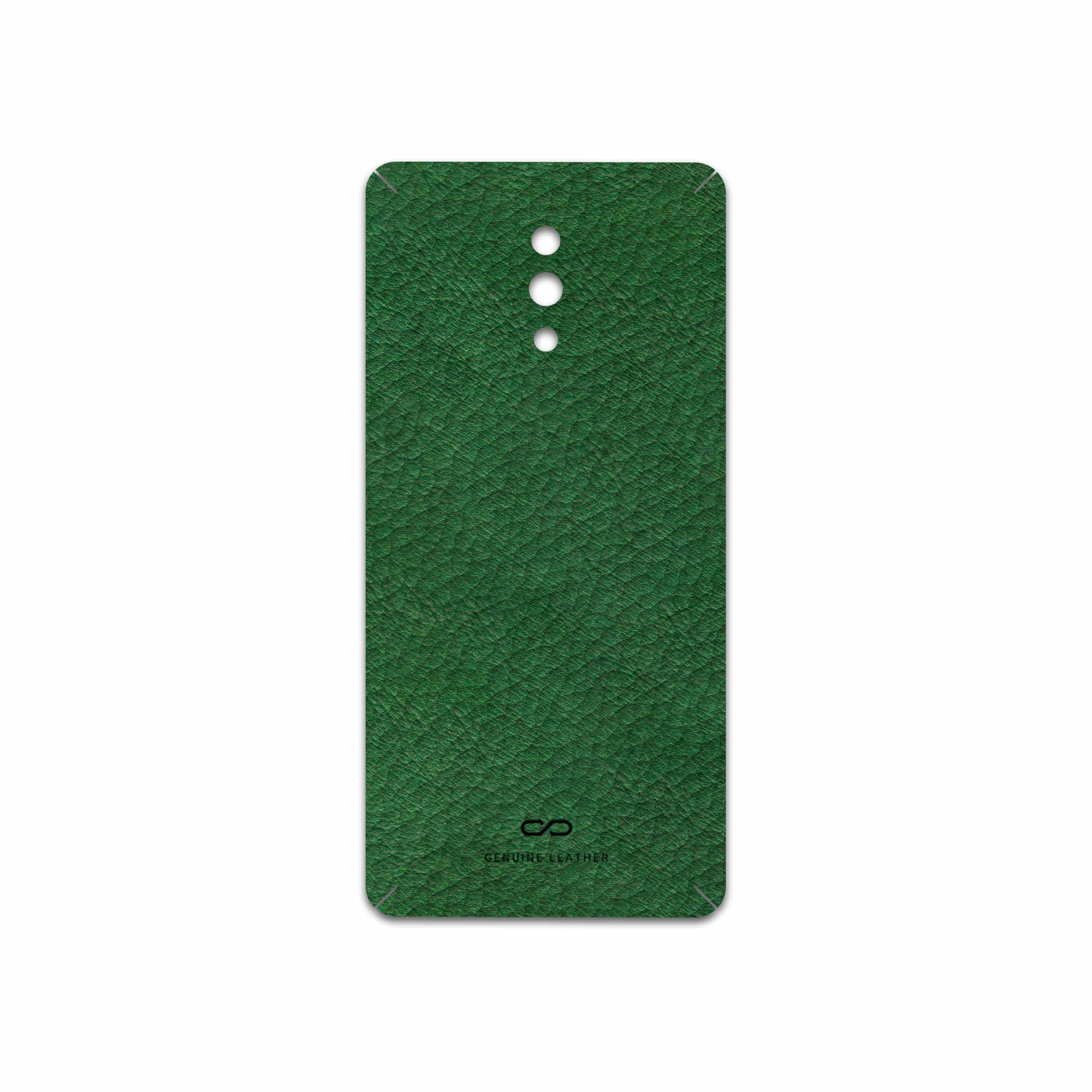 برچسب پوششی ماهوت مدل Green-Leather مناسب برای گوشی موبایل اپو RENO 10X