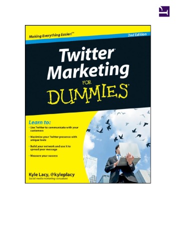 خرید و دانلود نسخه کامل کتاب Twitter Marketing For Dummies