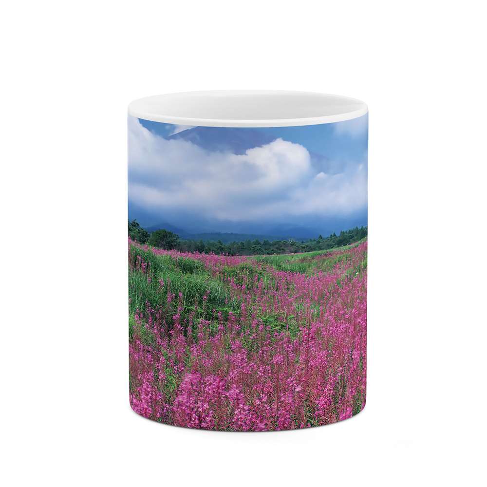 ماگ طرح دشت گل مدل mug04716