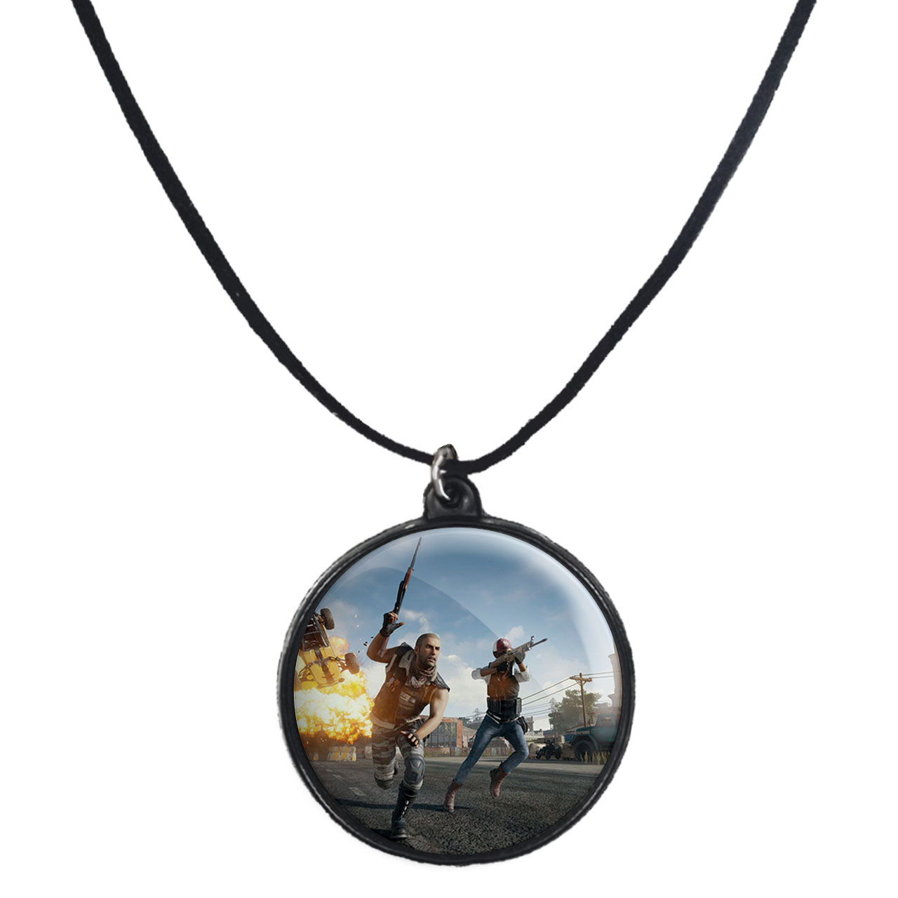 گردنبند پرمانه طرح PUBG کد pmb28004 مدل دو طرفه