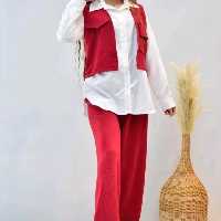 سه تیکه وست و شومیز و شلوار جنس ابروبادی و داکرون