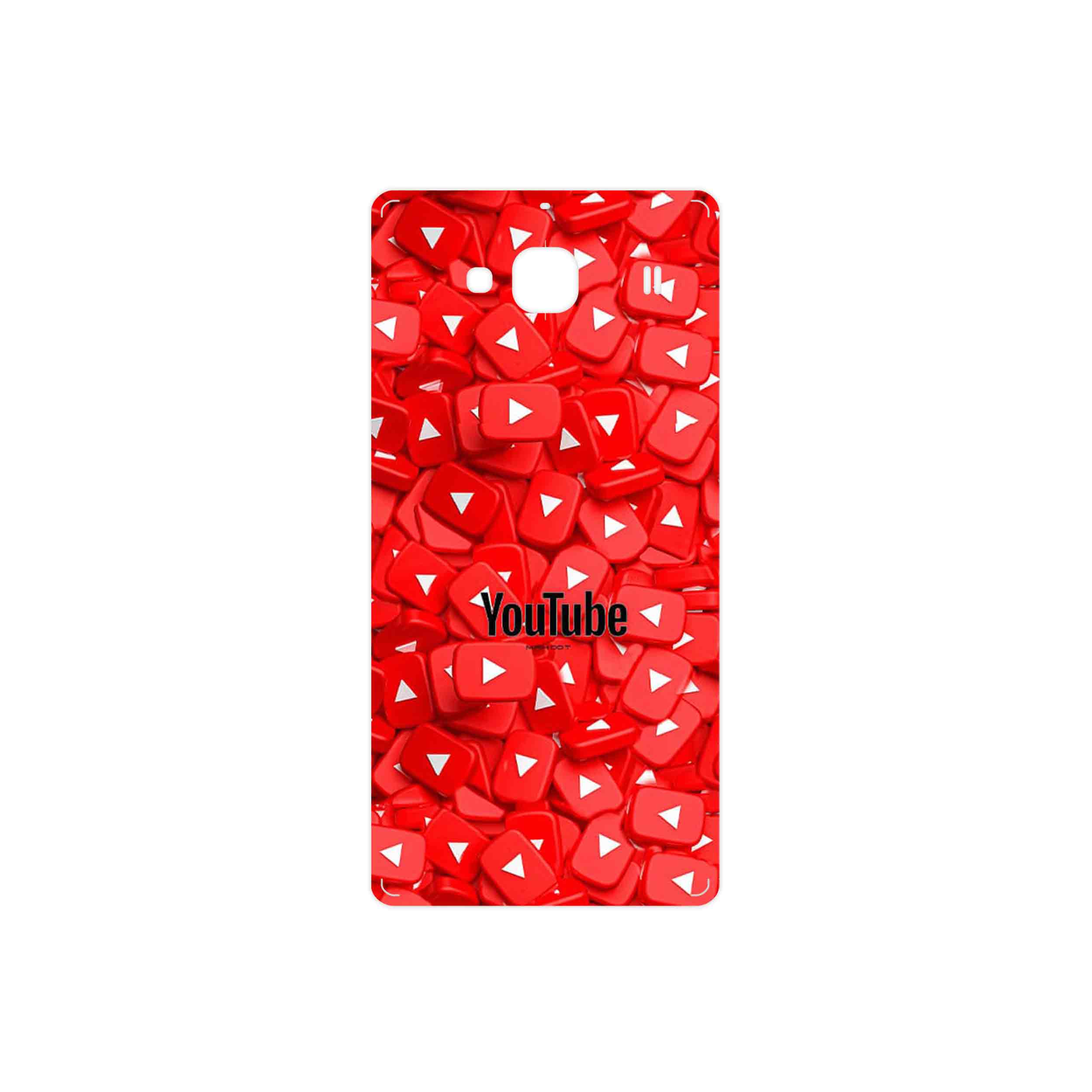 برچسب پوششی ماهوت مدل Youtube مناسب برای گوشی موبایل شیائومی Redmi 2