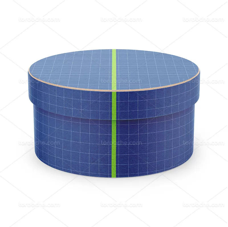 موکاپ جعبه استوانه ای | گرافیک با طعم تربچه