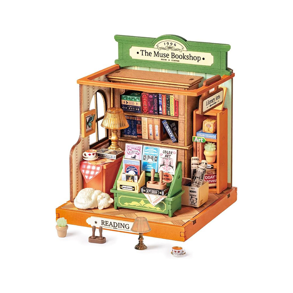 بازی مینیاتوری روبوتایم مدل کتاب‌فروشی میوز