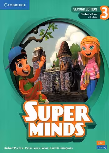 Super Minds 3 (Second Edition) S.B W.B DVD ویرایش جدید (کتاب دانش اموز   کتاب کار CD)
