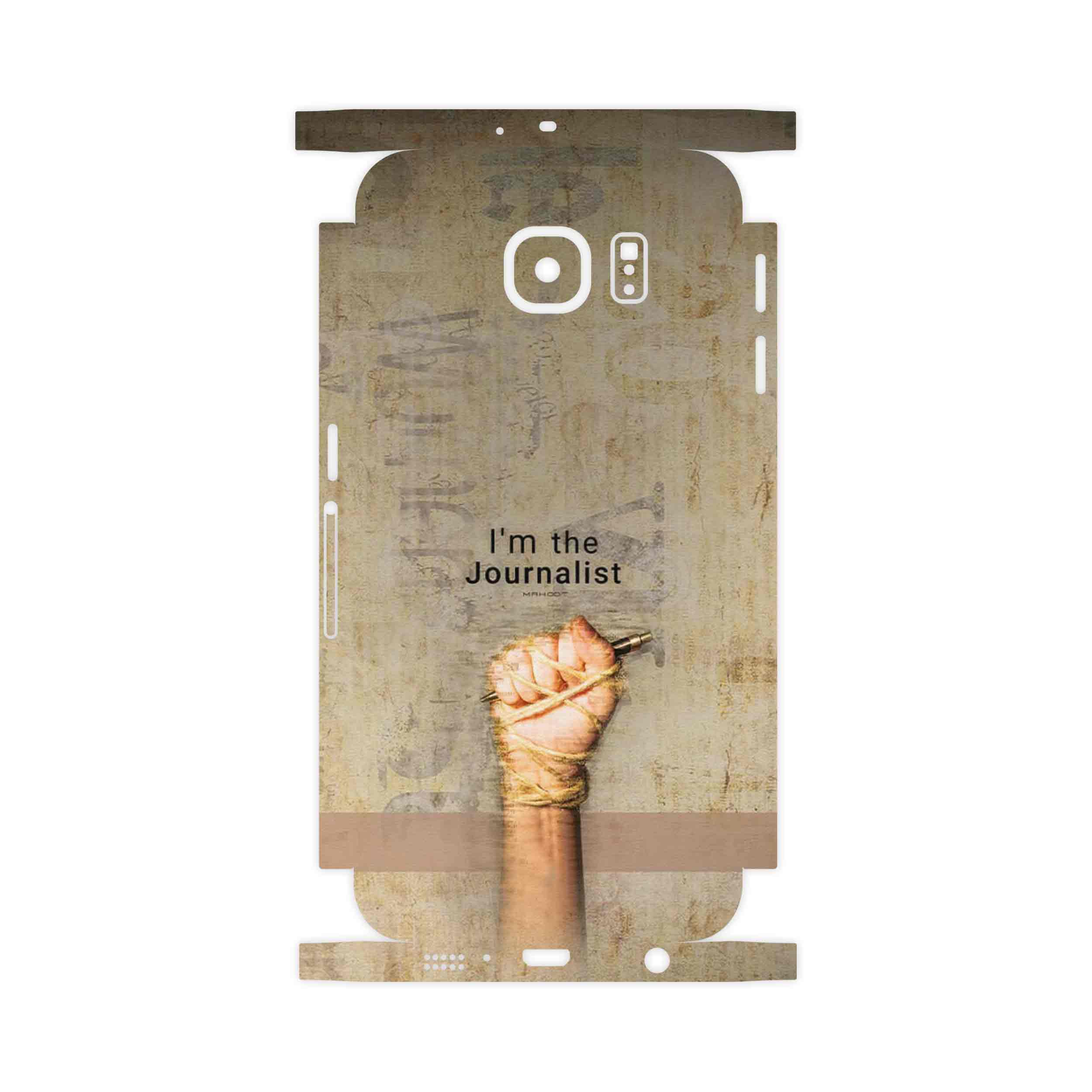 برچسب پوششی ماهوت مدل Journalist-FullSkin مناسب برای گوشی موبایل سامسونگ Galaxy S6 Edge