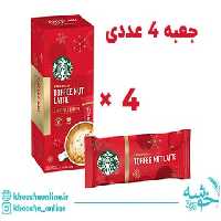 قهوه فوری تافی نات لته استارباکس (جعبه 4 عددی) اورجینال TOFFEE NUT LATTE STARBUCKS