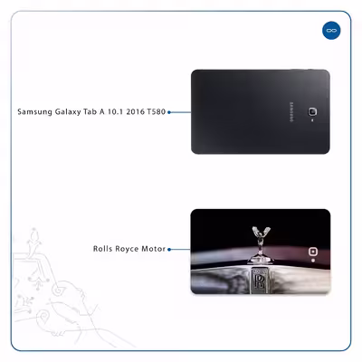 برچسب پوششی ماهوت مدل Rolls-Royce Motor مناسب برای تبلت سامسونگ Galaxy Tab A 10.1 2016 T580