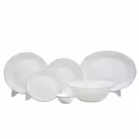 سرویس غذاخوری 26 پارچه داماس مدل لب طلا