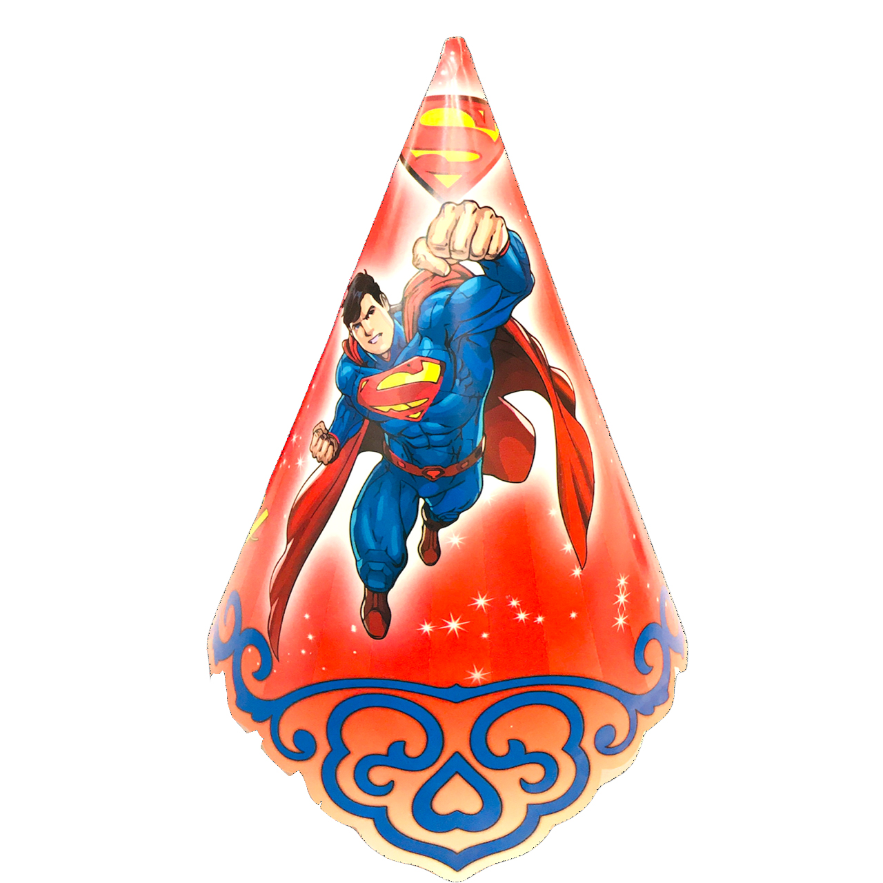 کلاه تولد مسترتم طرح سوپرمن پلاس بسته 6 عددی