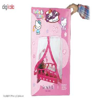گهواره عروسک بیبی بورن طرح هلو کیتی