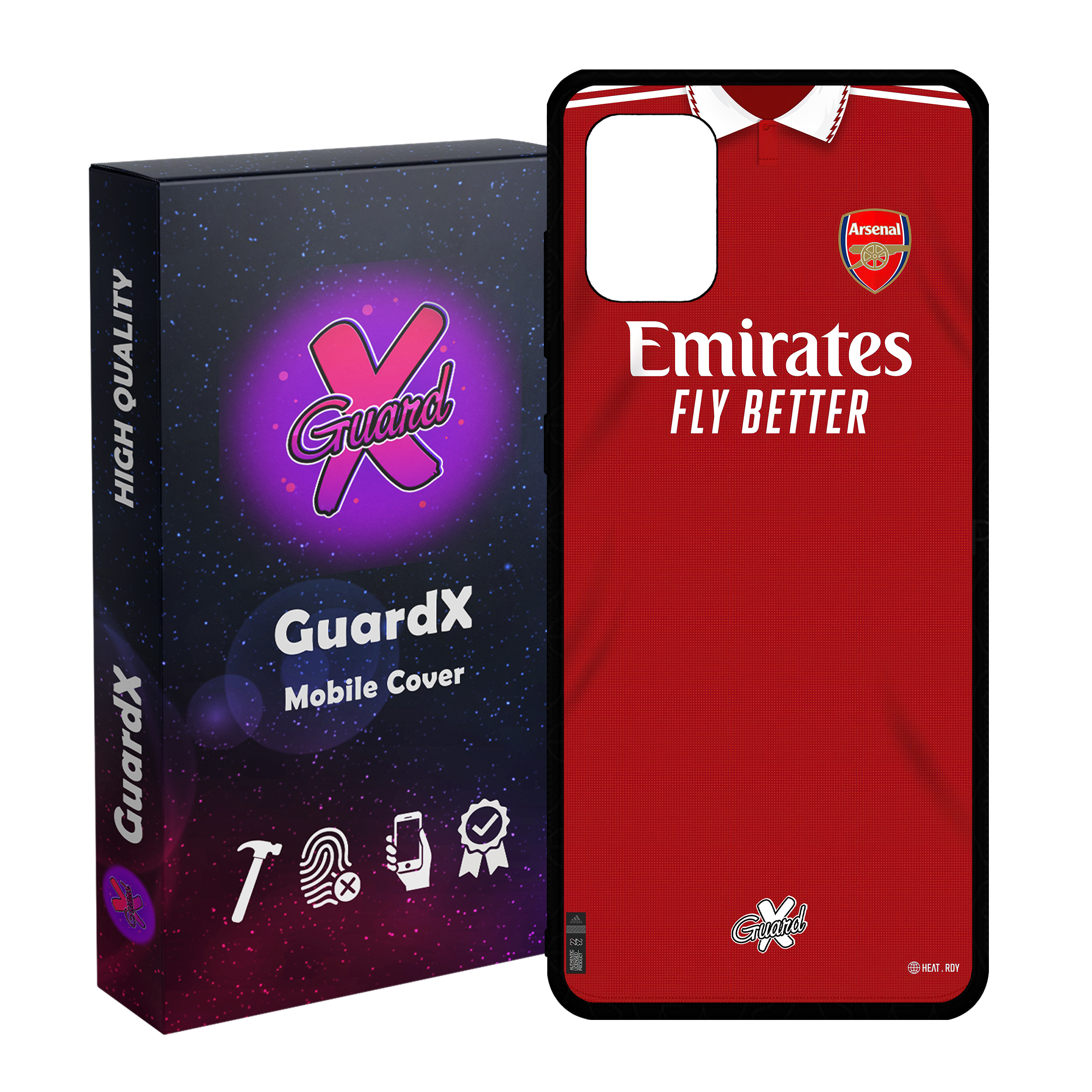 کاور گارد ایکس طرح آرسنال مدل Glass10467 مناسب برای گوشی موبایل سامسونگ Galaxy A71 4G