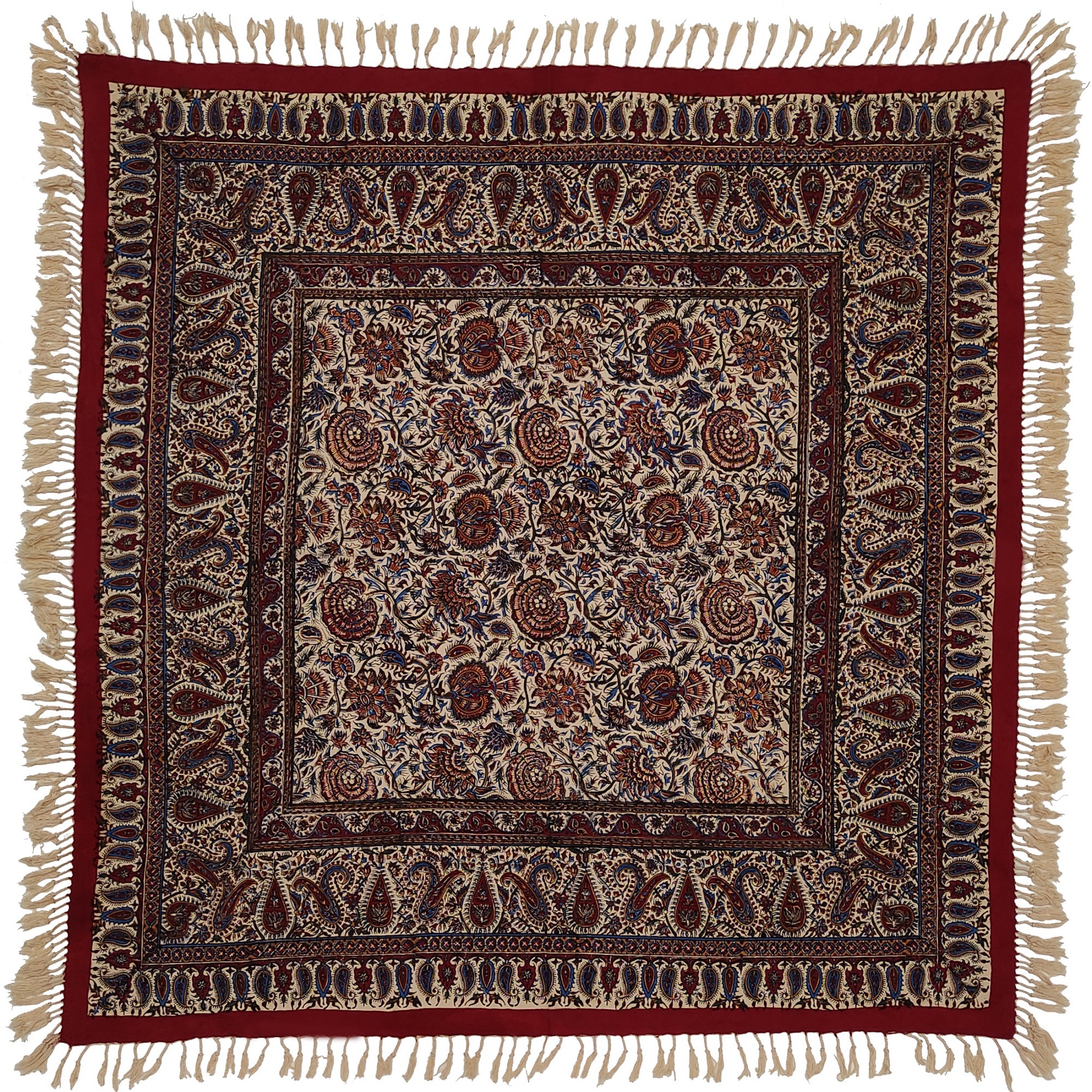 رومیزی قلمکار طرح گلدانی