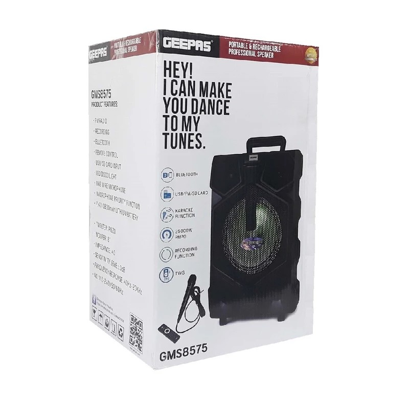 اسپیکر شارژی جیپاس مدل 8575