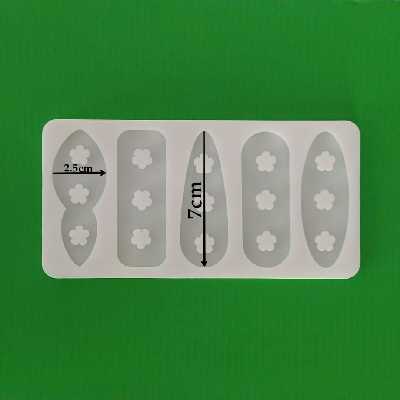 قالب رزین مدل گیره موی سر طرح گل