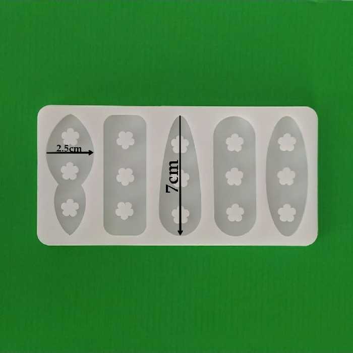 قالب رزین مدل گیره موی سر طرح گل