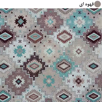 ملحفه سندس مدل روانداز طرح فیروزه کد F645 سایز 220x200 سانتی متر