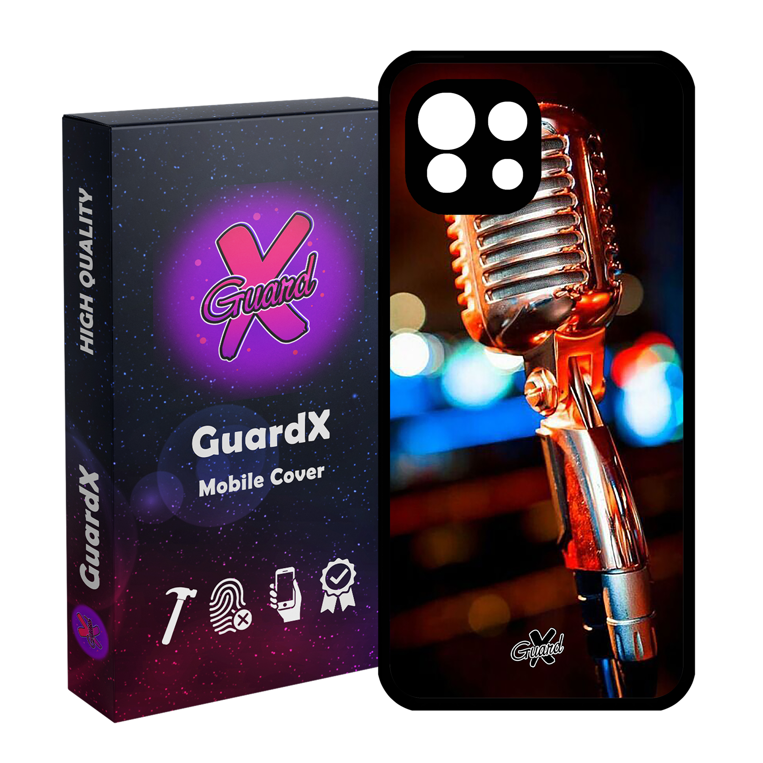 کاور گارد ایکس طرح میکروفون مدل Glass10259 مناسب برای گوشی موبایل شیائومی Mi 11 Lite