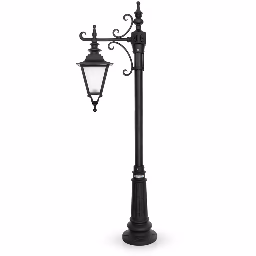 چراغ حیاطی ایستاده تک شاخه شب تاب مدل انگلیسی کد SH-107411020