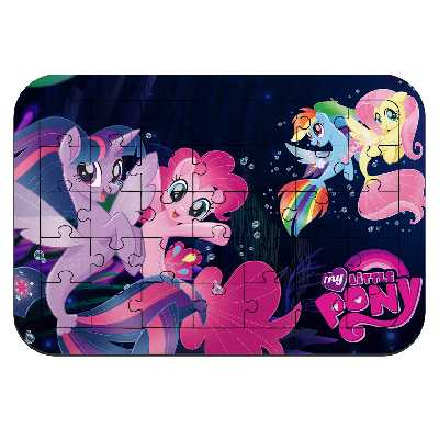 پازل 35 تکه طرح انیمیشن پونی کوچولو مدل NI1723 