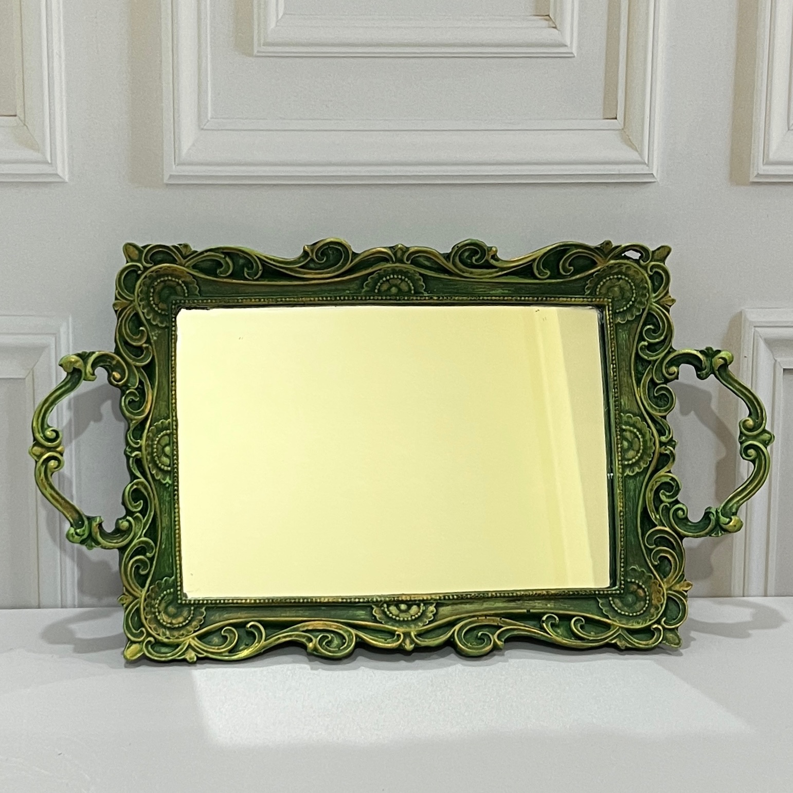 سینی دکوراتیو کف آینه ای