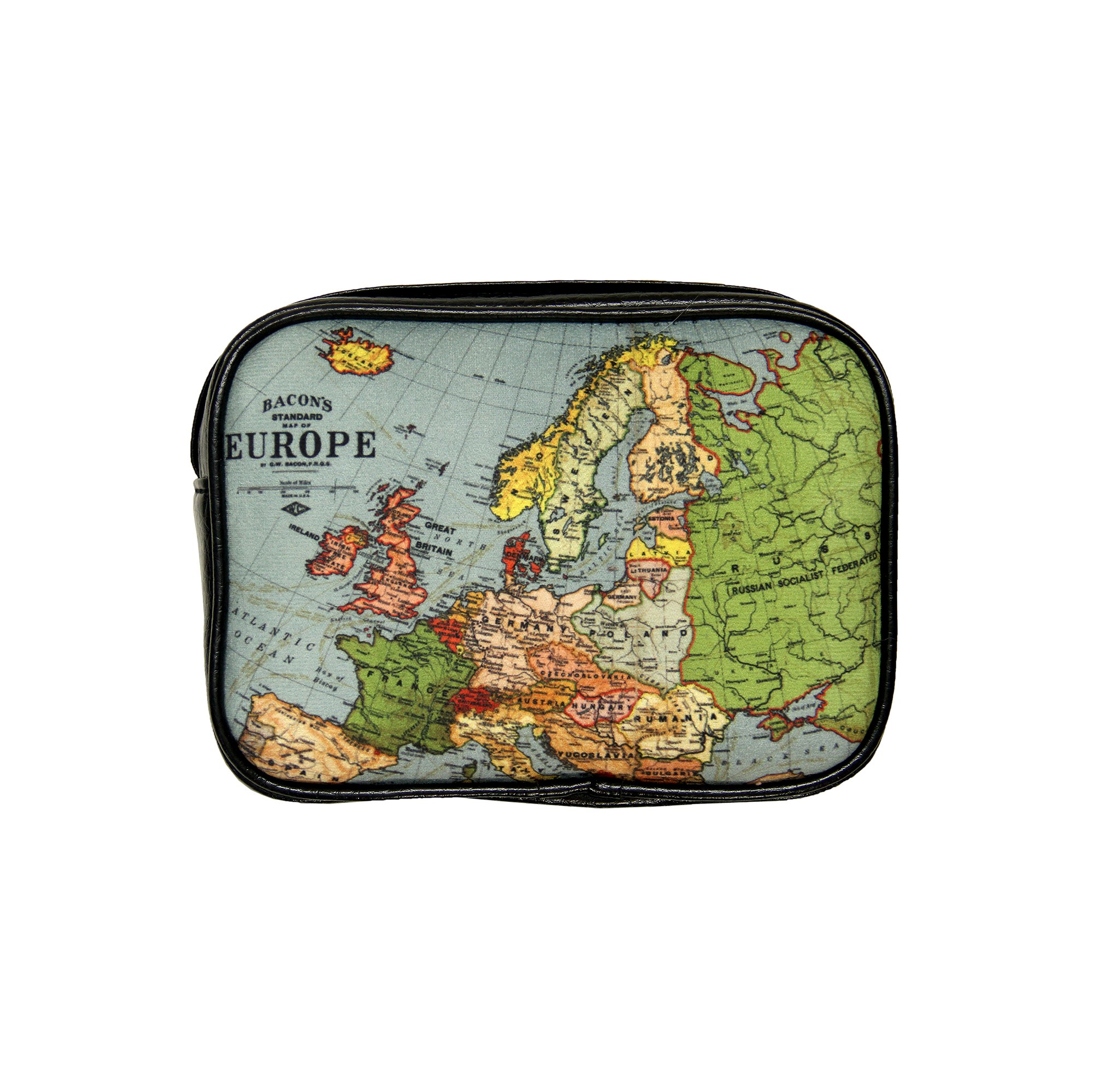 کیف مدل پاسپورتی بند بلند طرح نقشه جهان کد k09