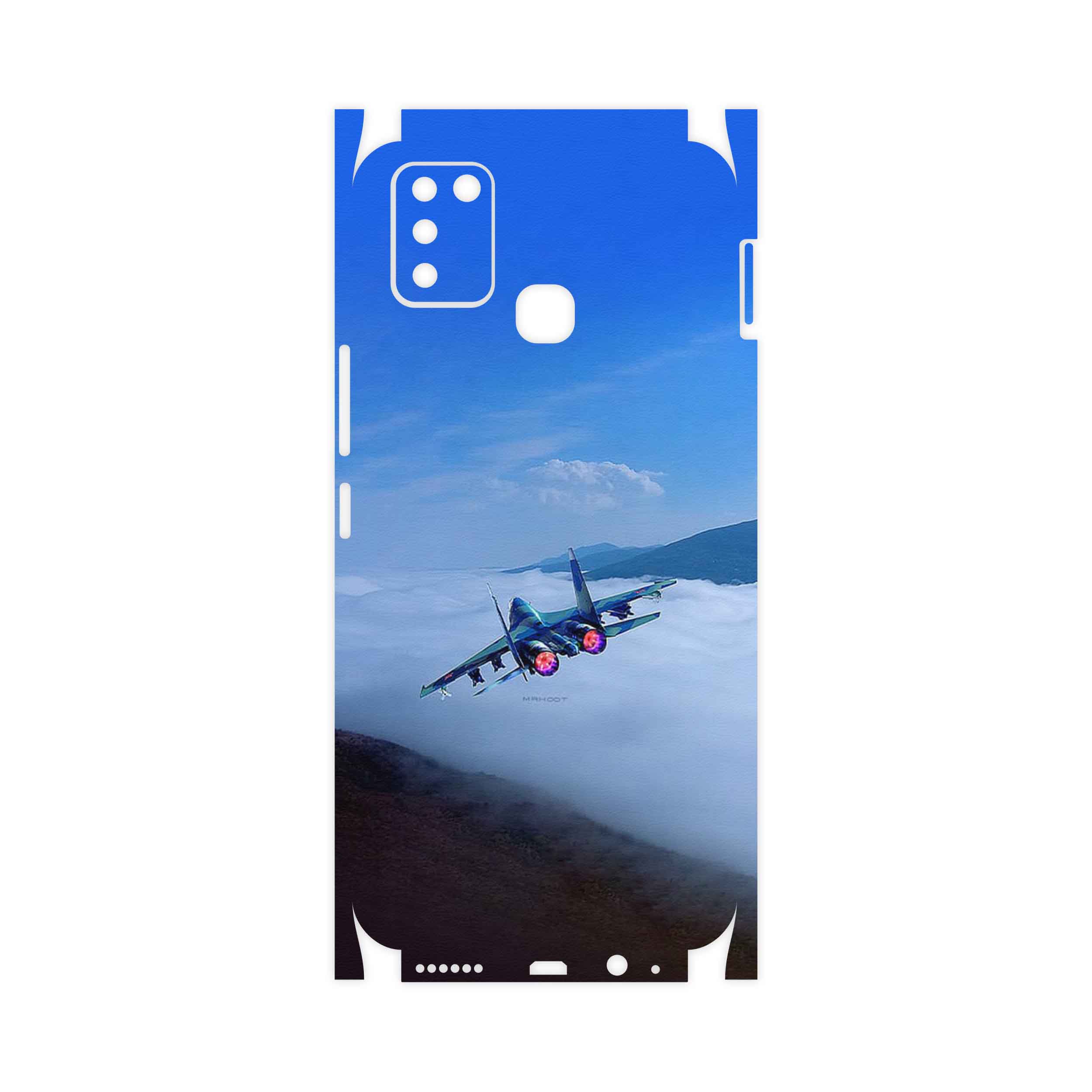 برچسب پوششی ماهوت مدل Fighter plane Su27-FullSkin مناسب برای گوشی موبایل اینفینیکس Smart 6 X657B