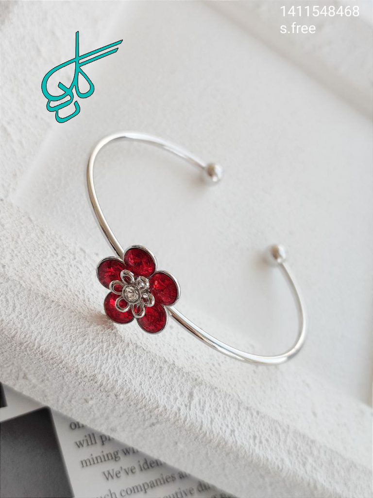 خرید تکپوش سوارسکی ژوپینگ طرح گل رنگ ثابت ضد حساسیت کد 1216593 - ردگل