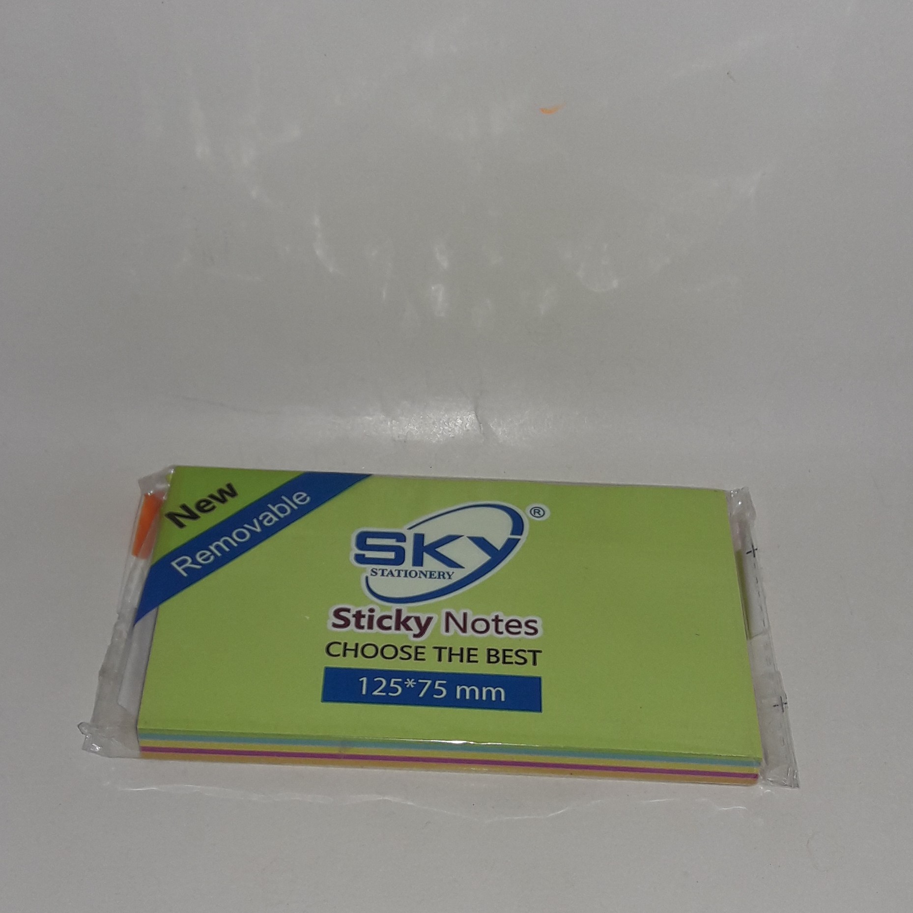 استیکر نوت یادداشت چسبی رنگی سایز 125در 75میلیمتر 100برگ