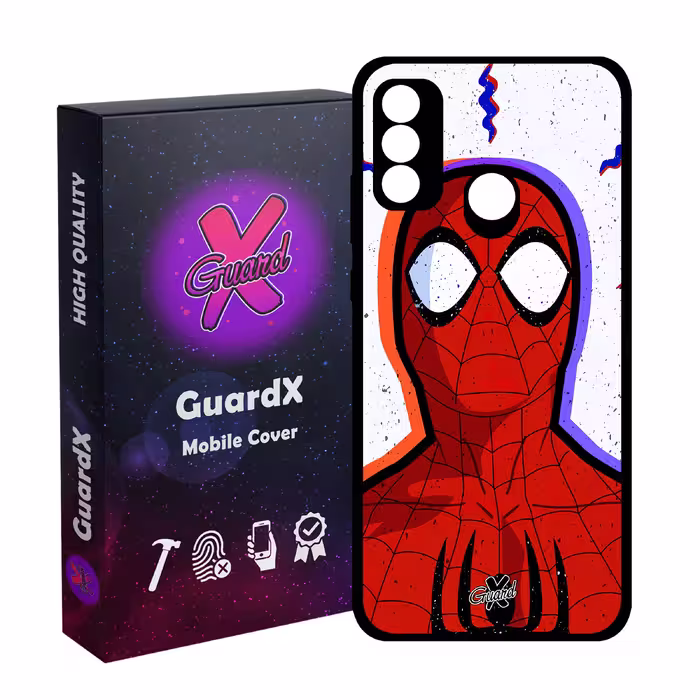 کاور گارد ایکس طرح Spider Man مدل Glass10495 مناسب برای گوشی موبایل هوآوی P Smart 2020