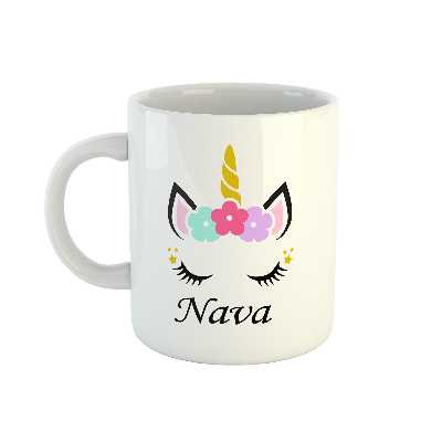 ماگ طرح اسم نوا مدل unicorn کد 102