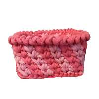 سبد قلاب بافی تریکو مدل گلرنگ کد 02S 