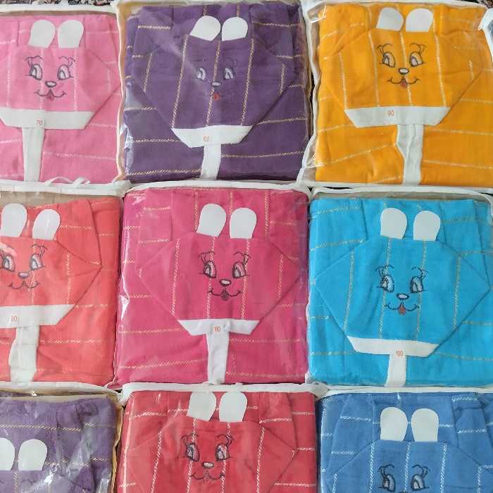 حوله تن پوش سایز70دخترانه