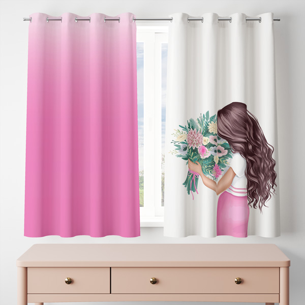 پرده مدل مخمل پانچی کد 8136 سایز 200x140 سانتی متر