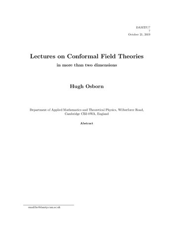 خرید و دانلود نسخه کامل کتاب Conformal Field Theories