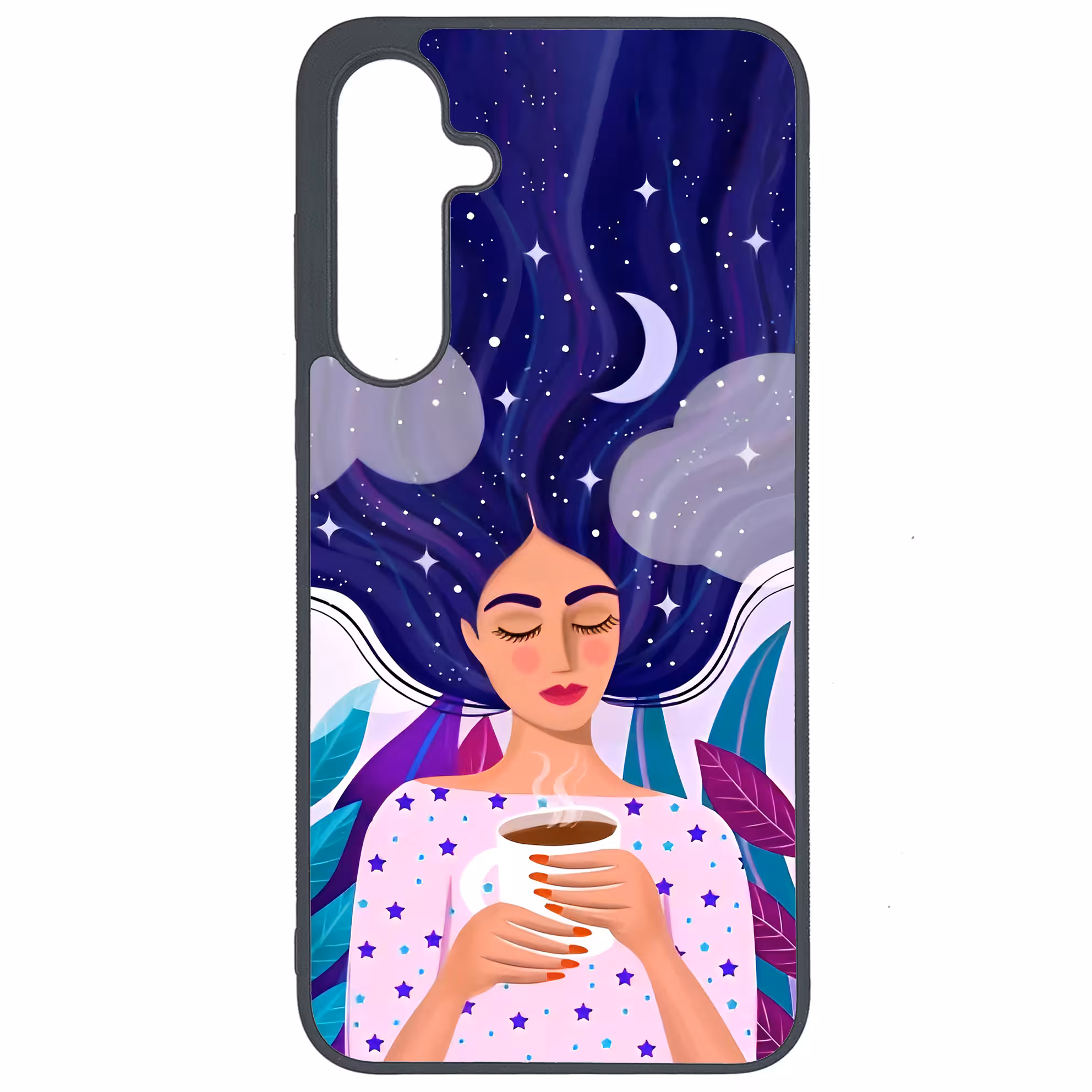 کاور طرح نقاشی دختر کد G-095 مناسب برای گوشی موبایل سامسونگ Galaxy A35 | دیجی قاب دونی