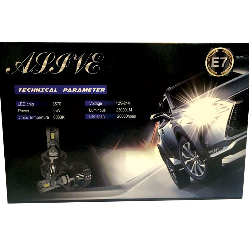 لامپ هدلایت خودرو پایه H3 الایو Alive E7