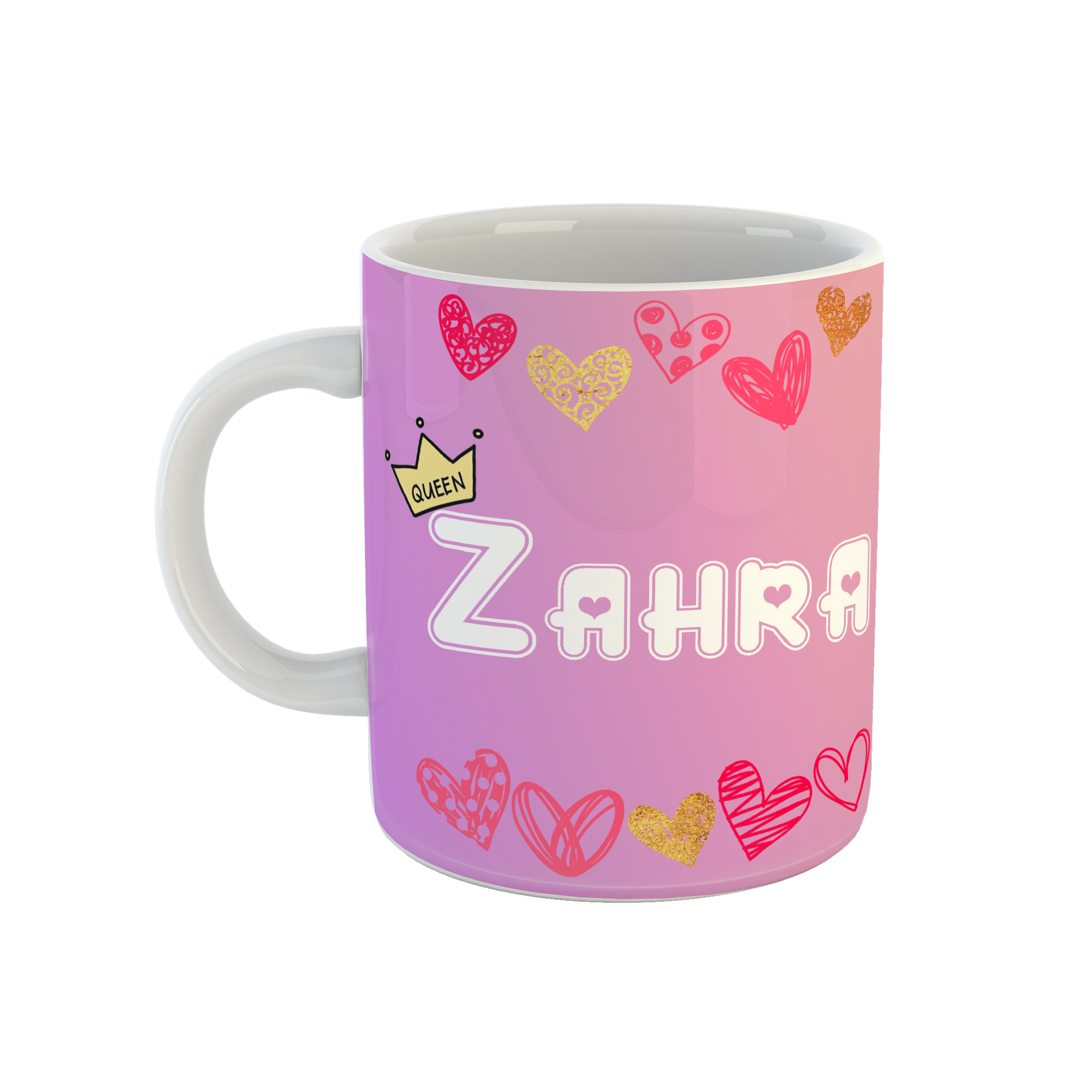 ماگ طرح تک شاخ مدل زهرا