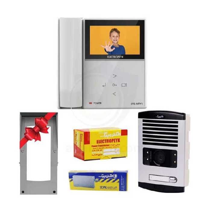 پکیج آیفون تصویری 1 واحدی الکتروپیک 592NEW سفید