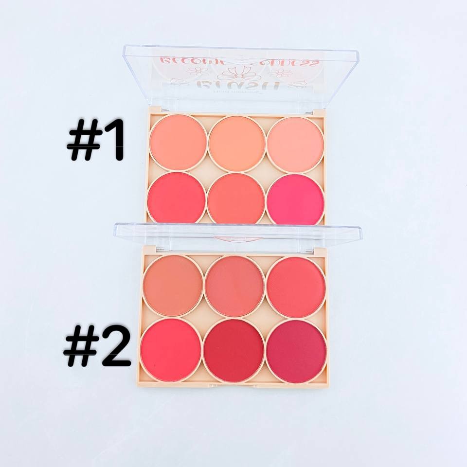 پالت رژگونه شش رنگ هولد مورنینگ دوطیف رنگبندی بافت یکدست روی پوست نرم و مخملی پیگمنت بسیار بالا ماندگاری بالا