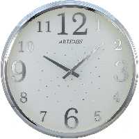 ساعت دیواری آرتمیس کد 2000 Silver White سفید نقره ای